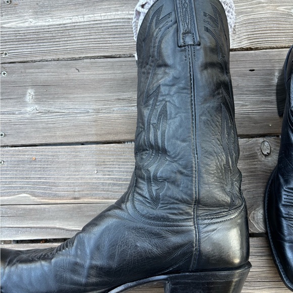 Lucchese 2000 Cowboy Boot, Black, Sz 14 D - Picture 5 of 13